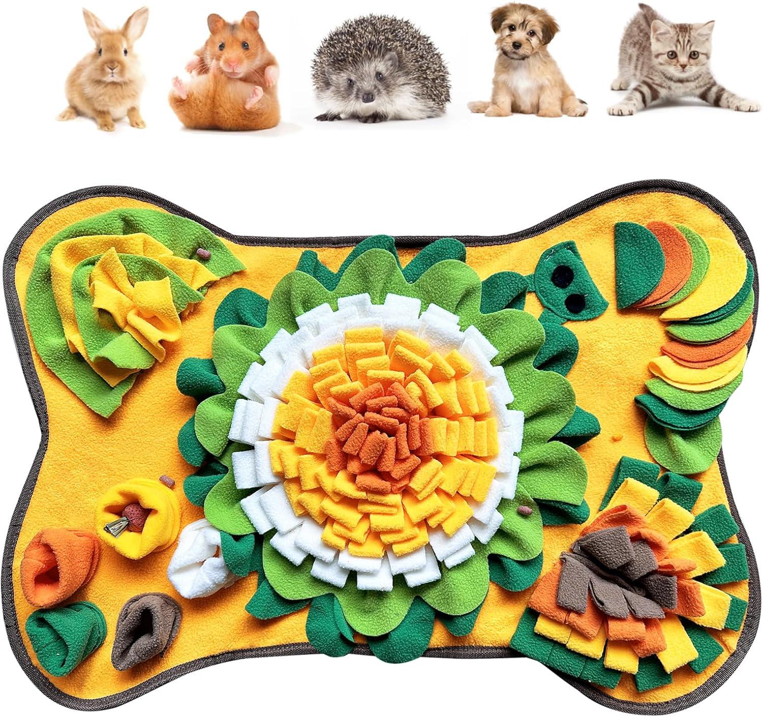 How Our Pets stay Happy and Busy with This Cozy Foraging Mat