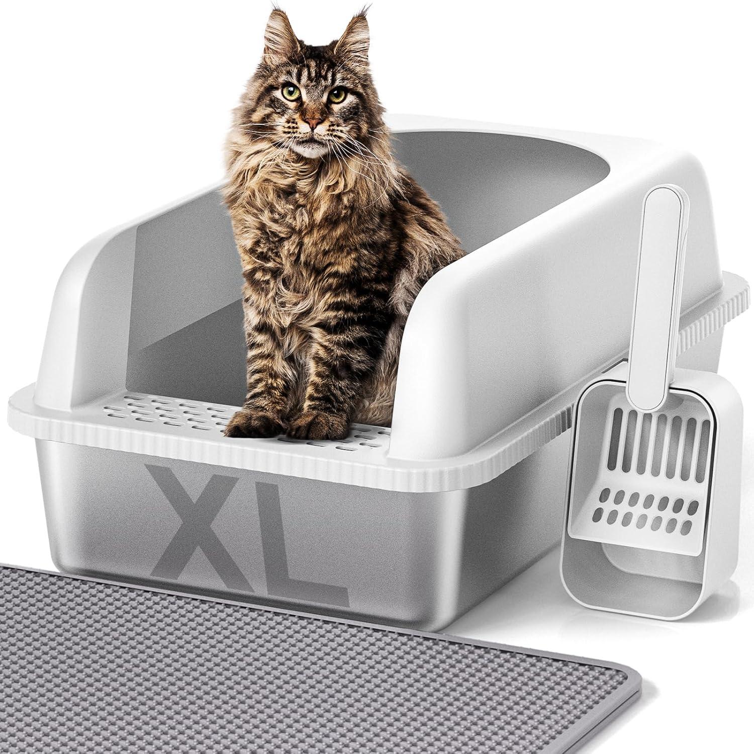 Top Stainless Steel Cat Litter Boxes for Big ā£Cats & Easy ā¢Cleaning