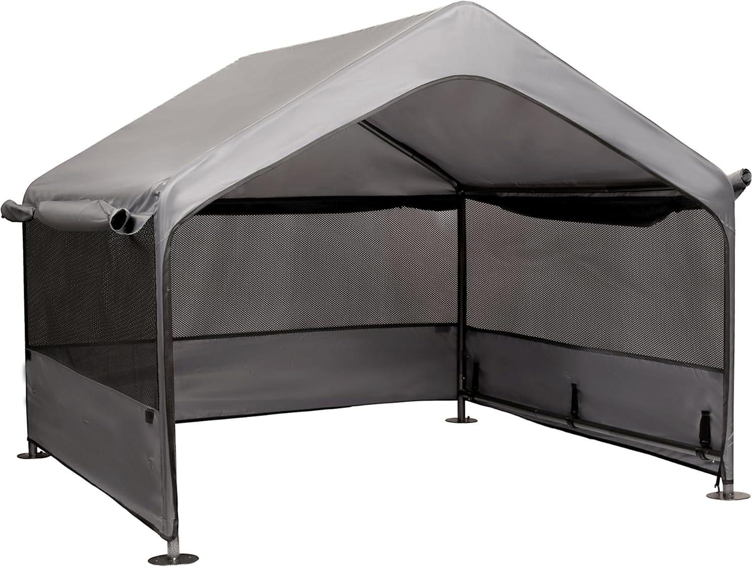 How Our Large Dog’s Outdoor Comfort Soared with this Breathable Shelter