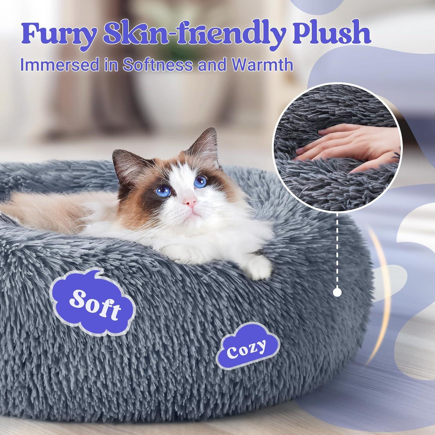 Why Our Cats Can’t Resist This Cozy, Non-Slip Plush Bed