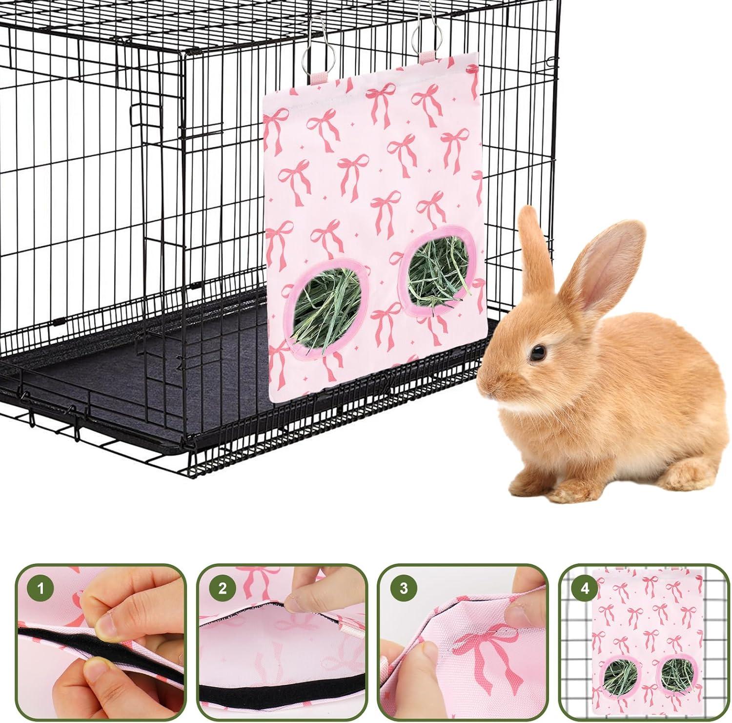 How ⁣Our Cute Hay Bags Made Feeding Time Tidier and More Fun