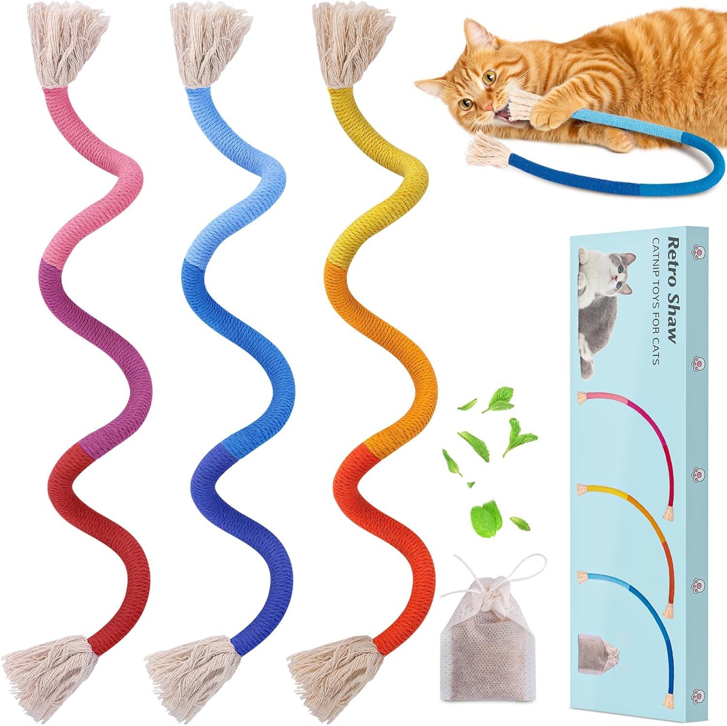 How Our Cats Found Joy and Clean Teeth ​with Natural Catnip Ropes