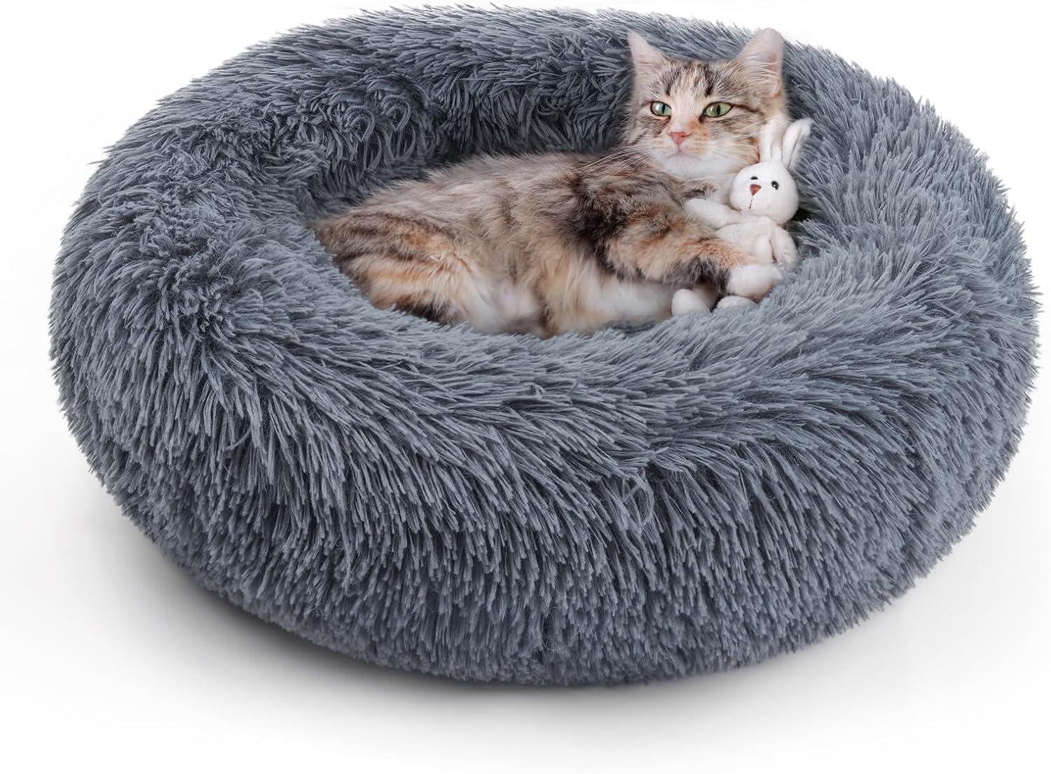 Why Our Cats Can’t Resist This Cozy, Non-Slip Plush Bed