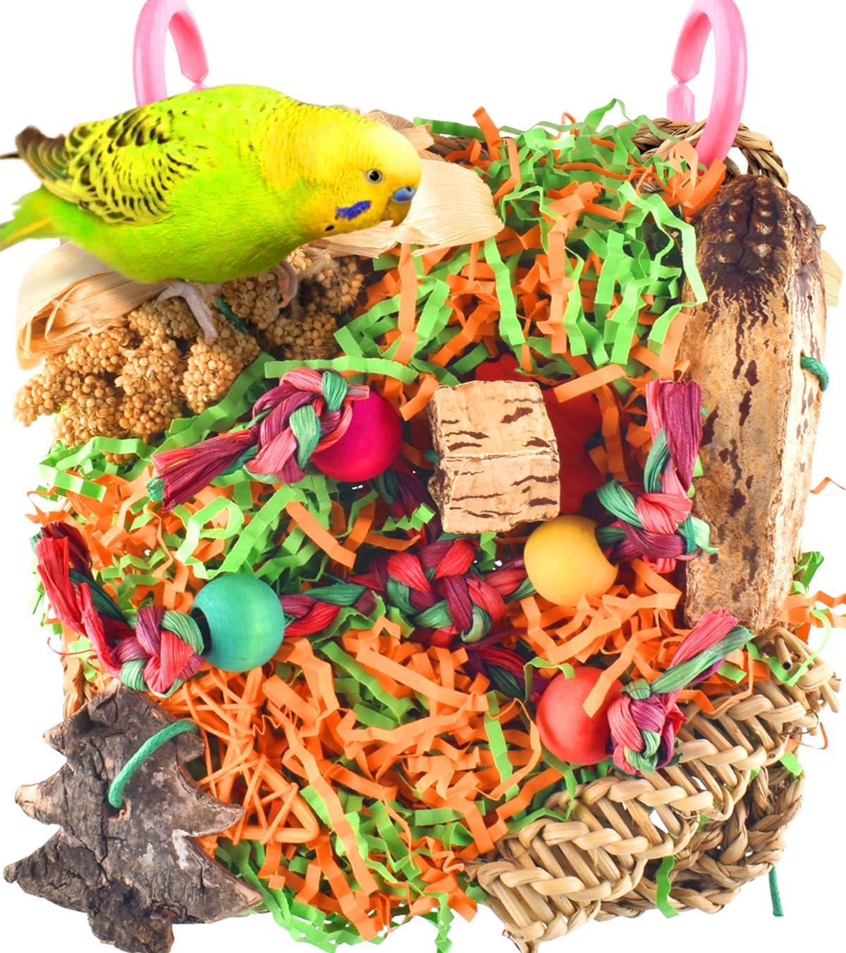 Top⢠Bird Toys for Shredding, Foraging ā¤& Chewing Fun 2024