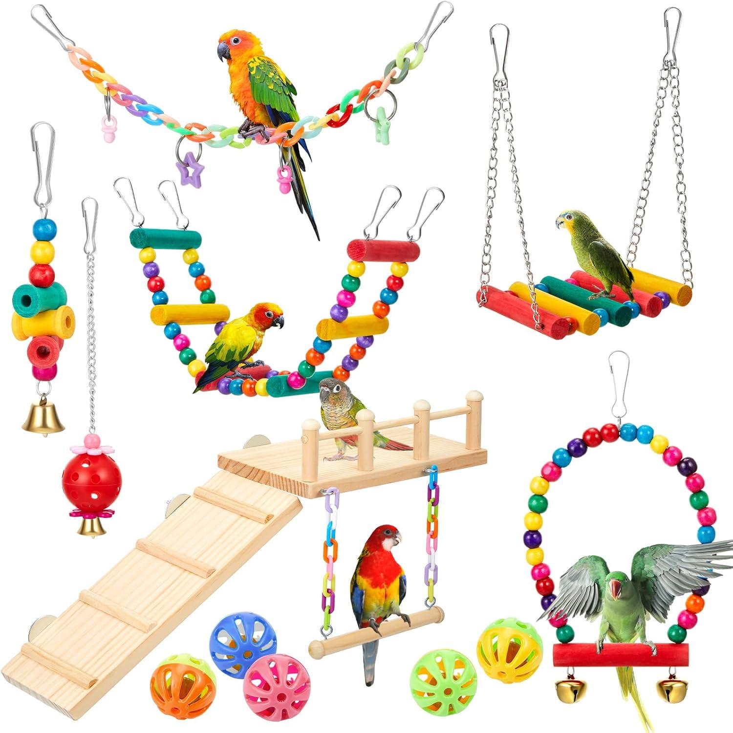 Top Bird Toys for Parakeets, conures & Small to Medium Birds